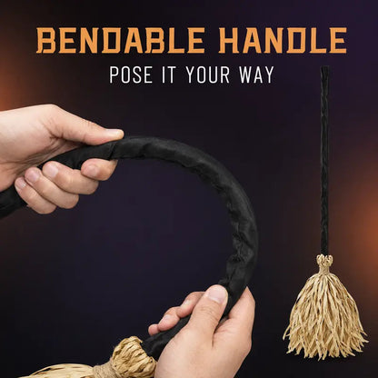Animated Halloween Witch Broom